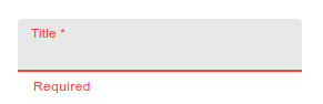 Required title field