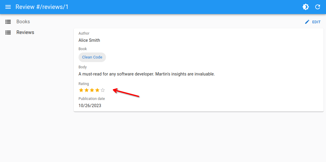 Admin with custom field component
