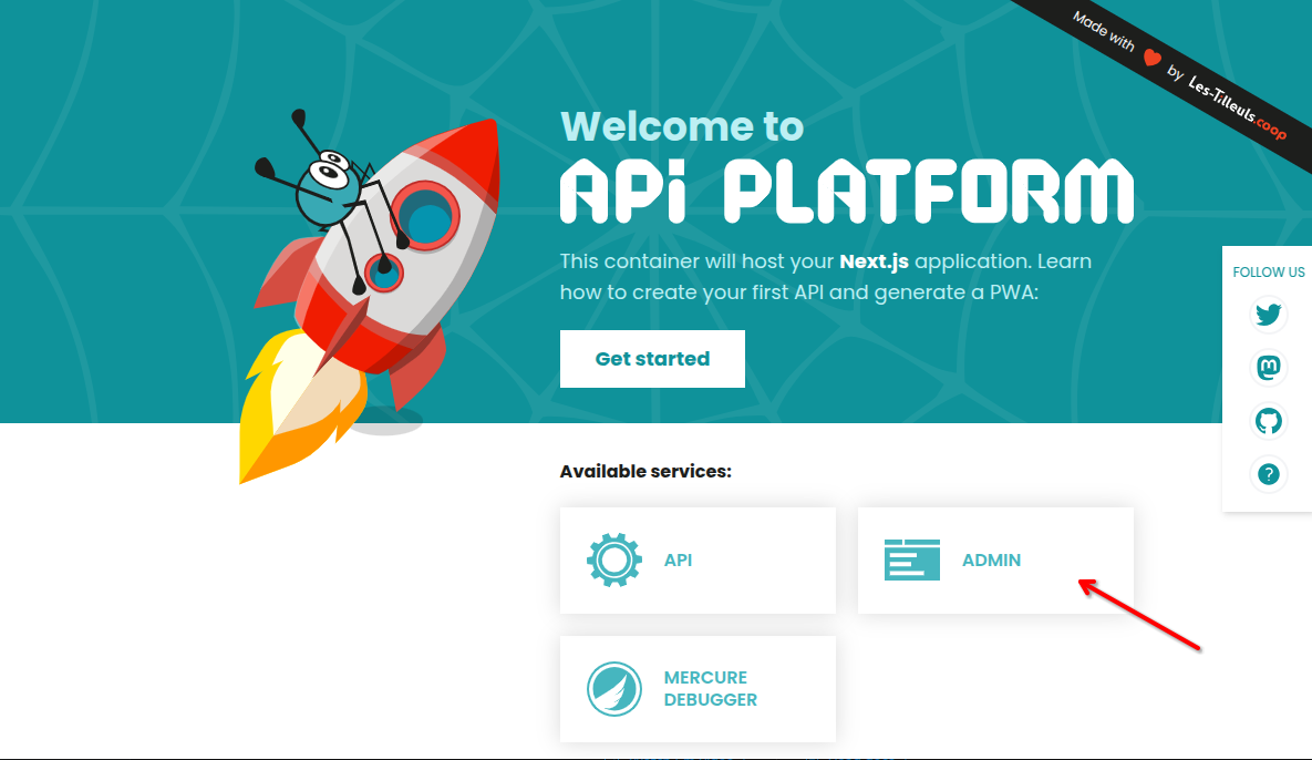 API Platform welcome page