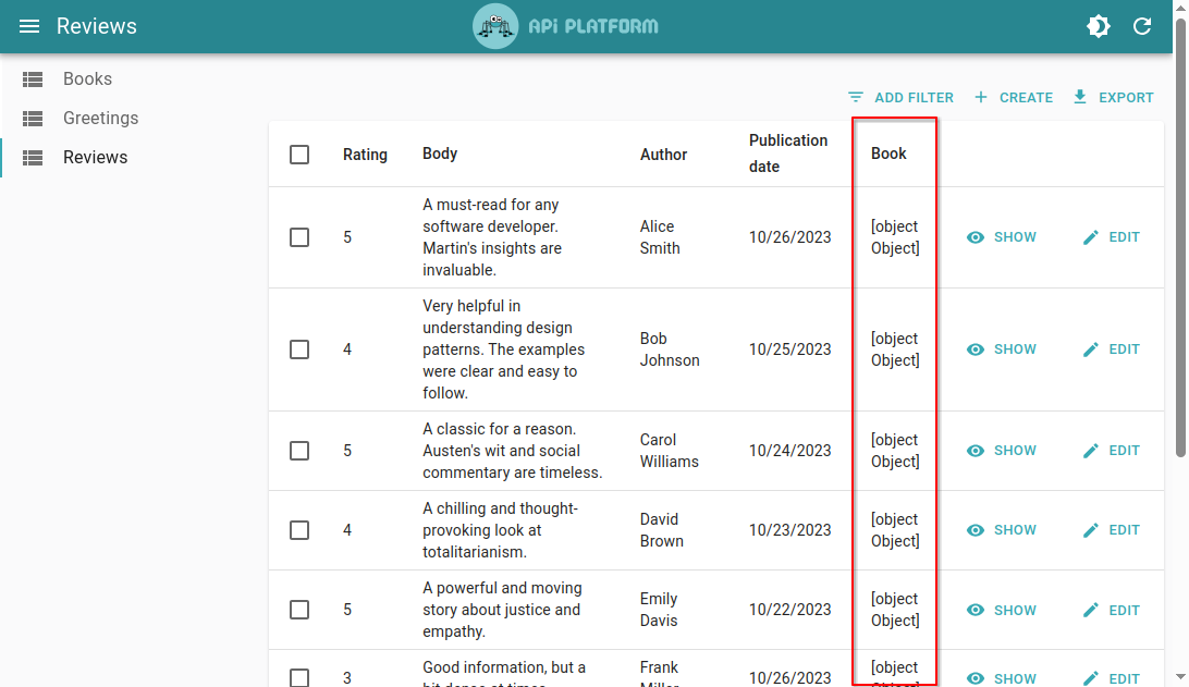 Embedded Relation With Full Object